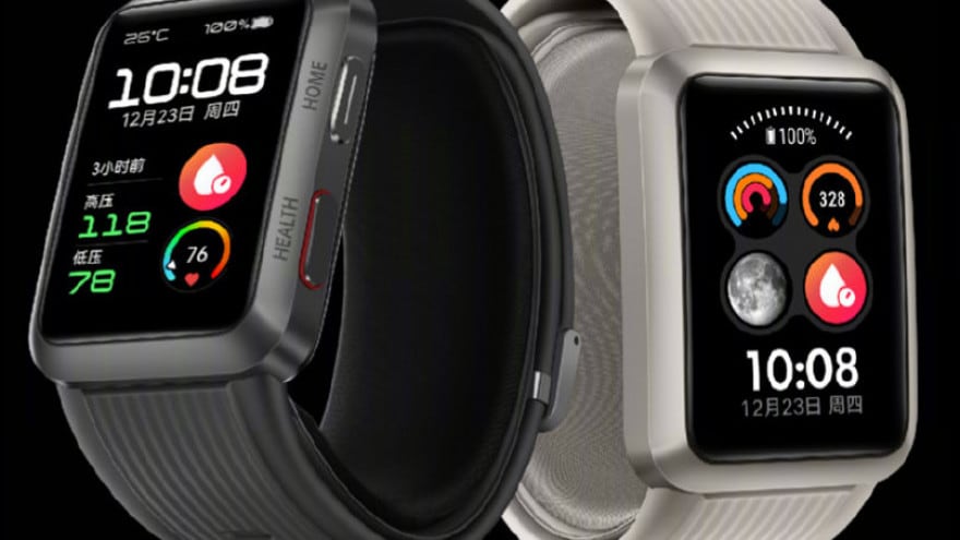 Huawei Watch D ufficiale: lo smartwatch &quot;medico&quot; misura la pressione e l&#039;ECG