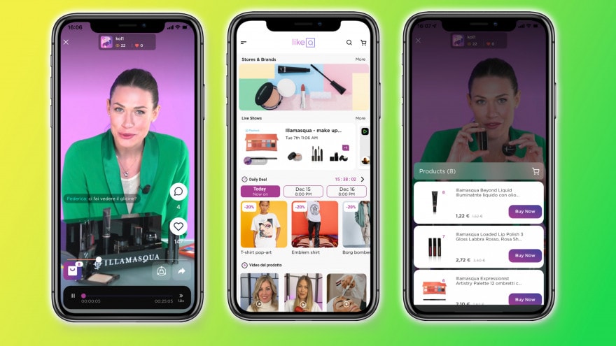 likeQ è la nuova app di shopping livestreaming di QVC