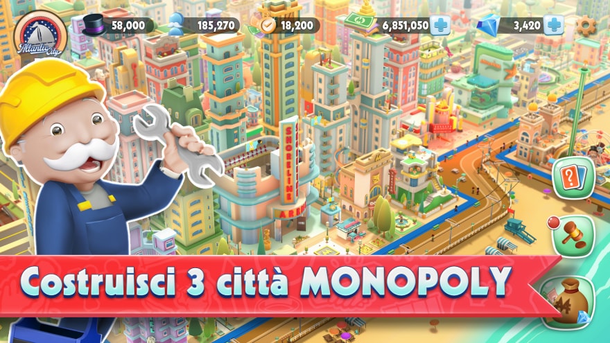 Monopoly Tycoon arriva per Android e iOS: free-to-play per chi ha sogni di gloria