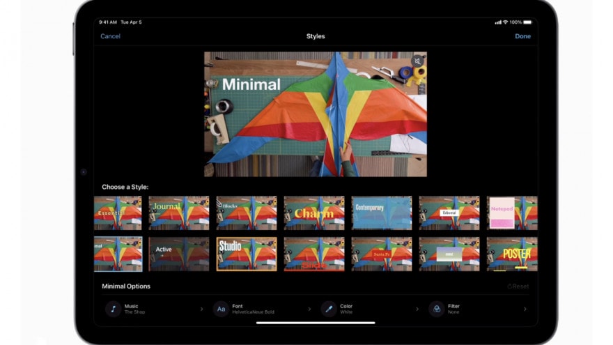 Il nuovo iMovie è sempre più potente grazie a Storyboard e Filmato magico