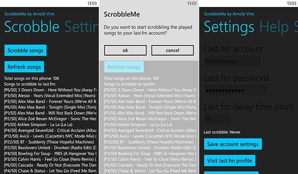 ScrobbleMe, un ottimo client Last.Fm su Windows Phone