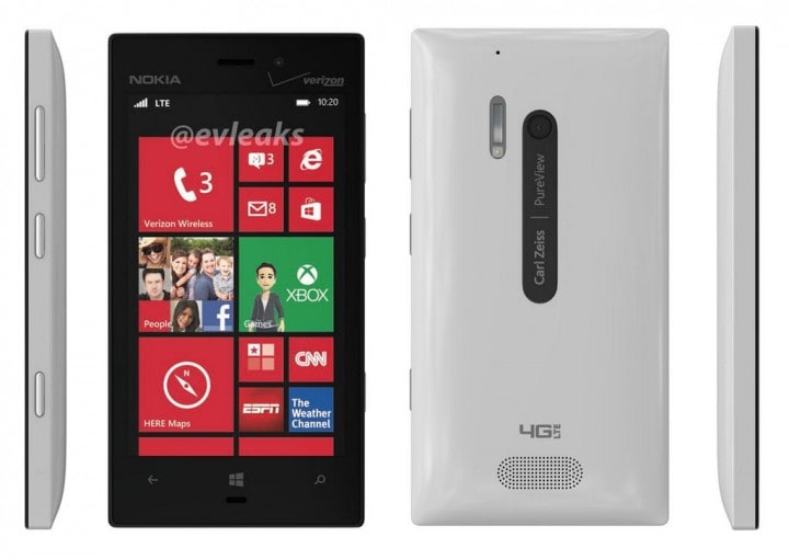 Nokia Lumia 928: nuovi render nei colori bianco e nero