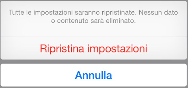 Un grave bug nella funzione &quot;Ripristina impostazioni&quot; di iOS8 elimina i documenti da iCloud Drive