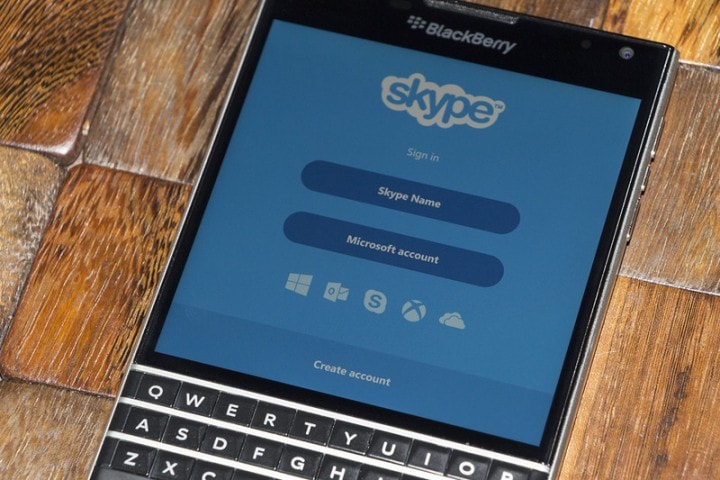La versione BlackBerry di Skype è ora uguale a quella Android