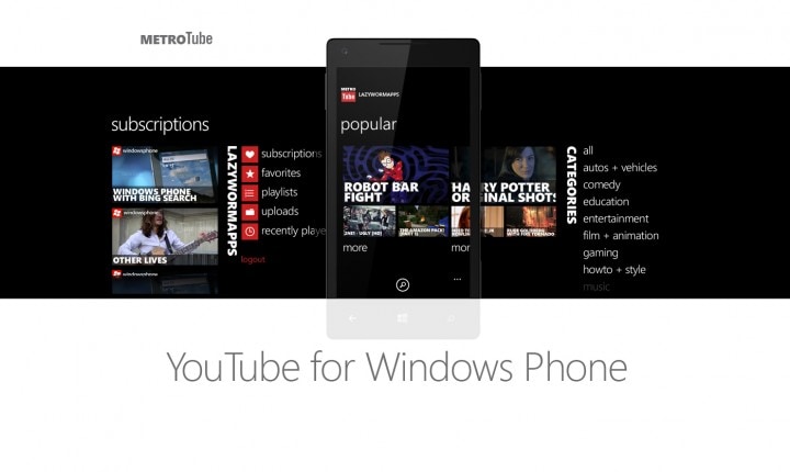 Metrotube, la migliore app YouTube per Windows Phone si aggiorna