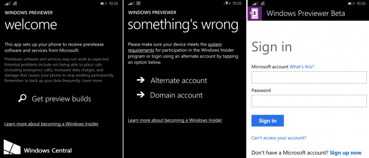 Microsoft: una (nuova) app per Windows Phone per le preview di Windows 10
