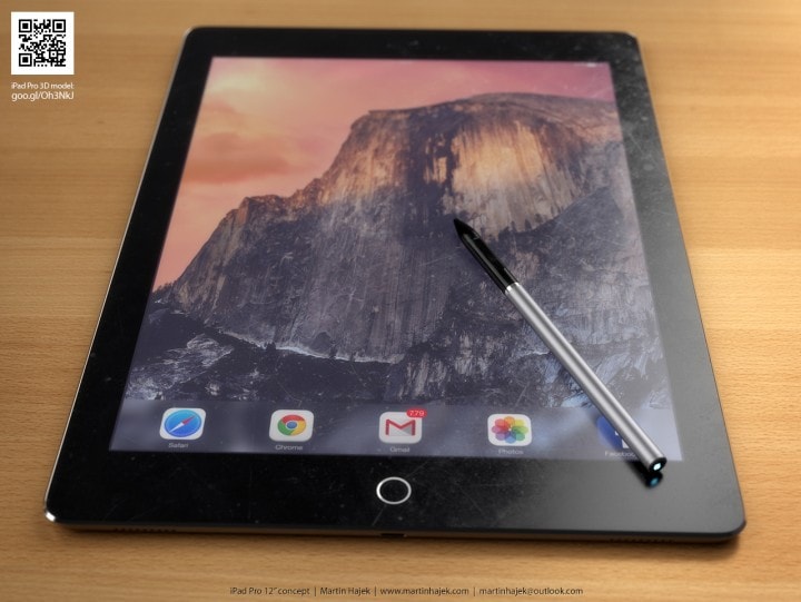 Un nuovo tipo di pannello touch per iPad da 12&quot;?