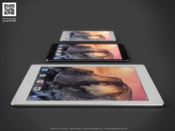 Splendidi concept ci mostrano come potrebbe essere iPad Pro da 12&quot; (foto)