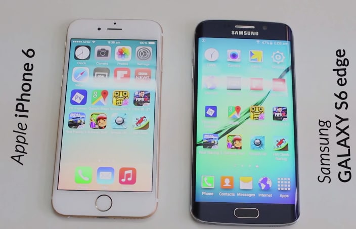 iPhone 6 vs Galaxy S6 Edge: chi è il più veloce del reame? (video)