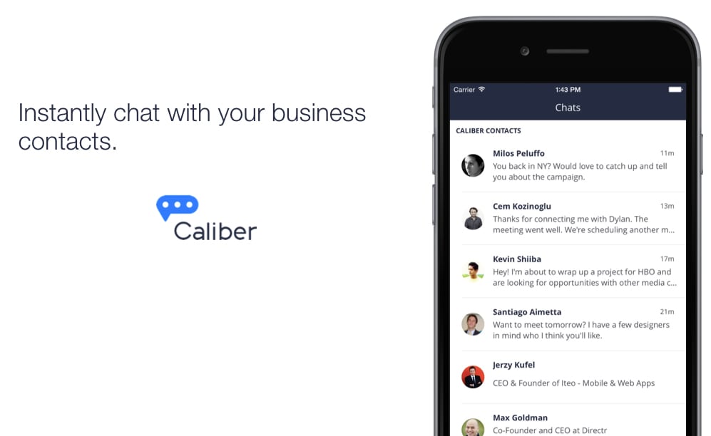 Caliber è l&#039;app di messaggistica che LinkedIn non è riuscita a realizzare (video)