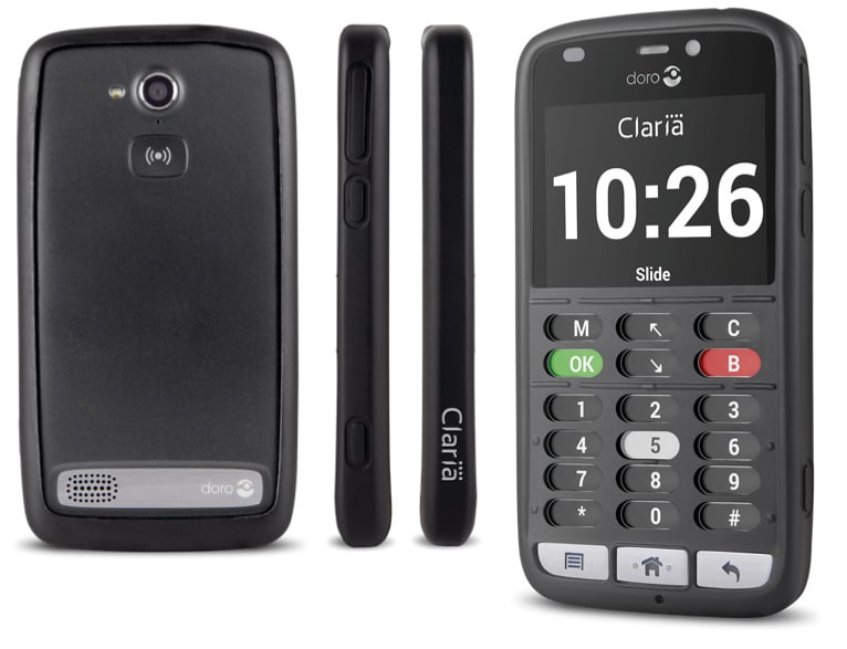 Doro 820 Claria, lo smartphone per le persone affette da disabilità visive