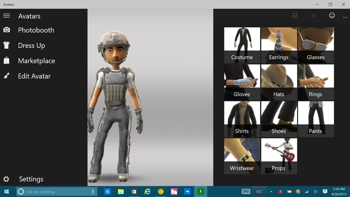 Crea il tuo avatar Xbox con l&#039;app per Windows 10