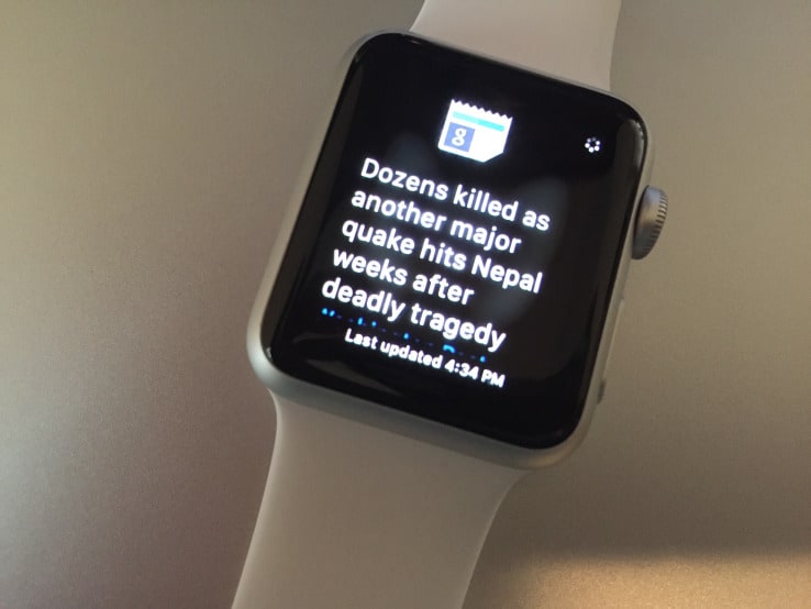 Notizie e Meteo è la prima app Google su Apple Watch