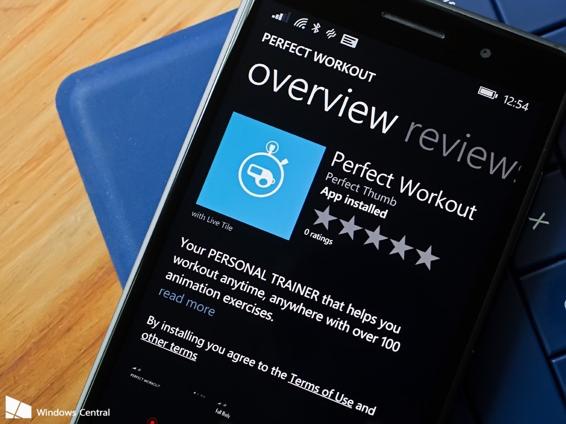 Perfect Workout per Windows Phone è l&#039;app perfetta per la prova costume