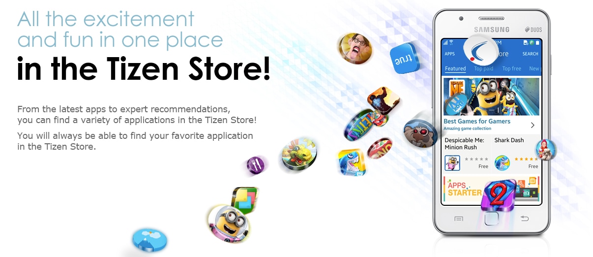 Il Tizen Store è ora accessibile in tutto il mondo