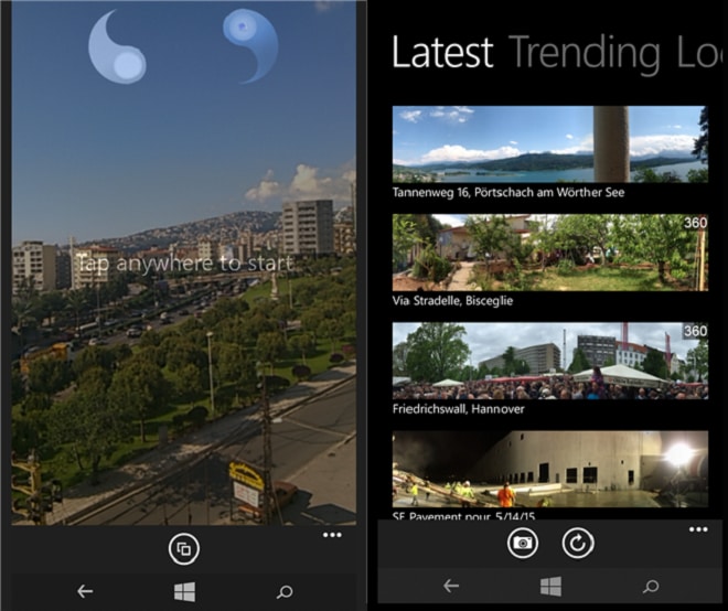 Foto panoramiche su Windows Phone con DMD Panorama
