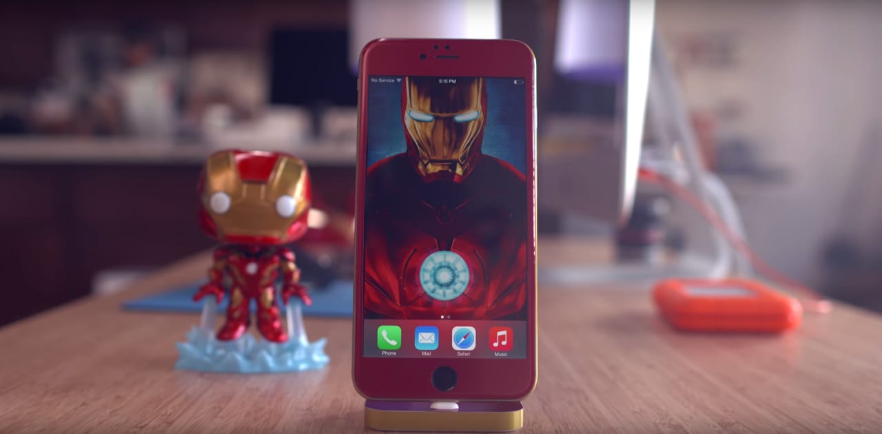 Guardate questo meraviglioso iPhone 6 Iron Man Edition! (video)