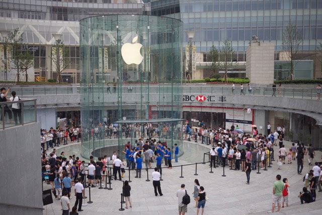 L&#039;entrata dell&#039;Apple Store di Shanghai è stata brevettata