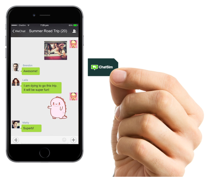 ChatSim e WeChat insieme per promuovere l&#039;Instant Messaging