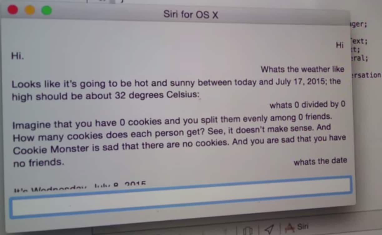 Un hacker annoiato porta Siri anche su OS X (video)
