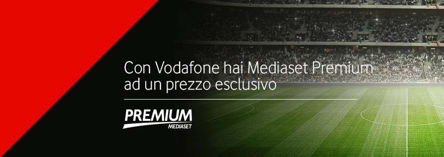 Minuti, internet, calcio e serie TV da 29€ con l&#039;offerta Vodafone e Mediaset Premium