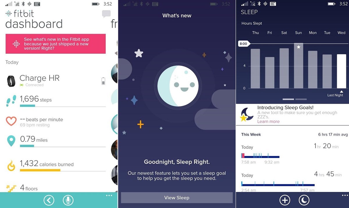 Tante novità per il tracking del sonno su Fitbit per Windows Phone