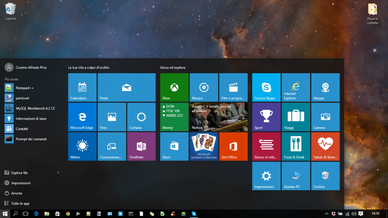 Ecco come sarà il menu Start di Windows 10 dopo l&#039;Anniversary Update (video)