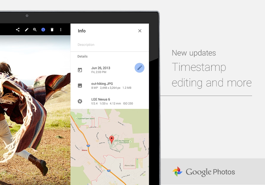 Google Foto web vi permette di modificare la data dei vostri scatti, anche se avete un LG Nexus 6