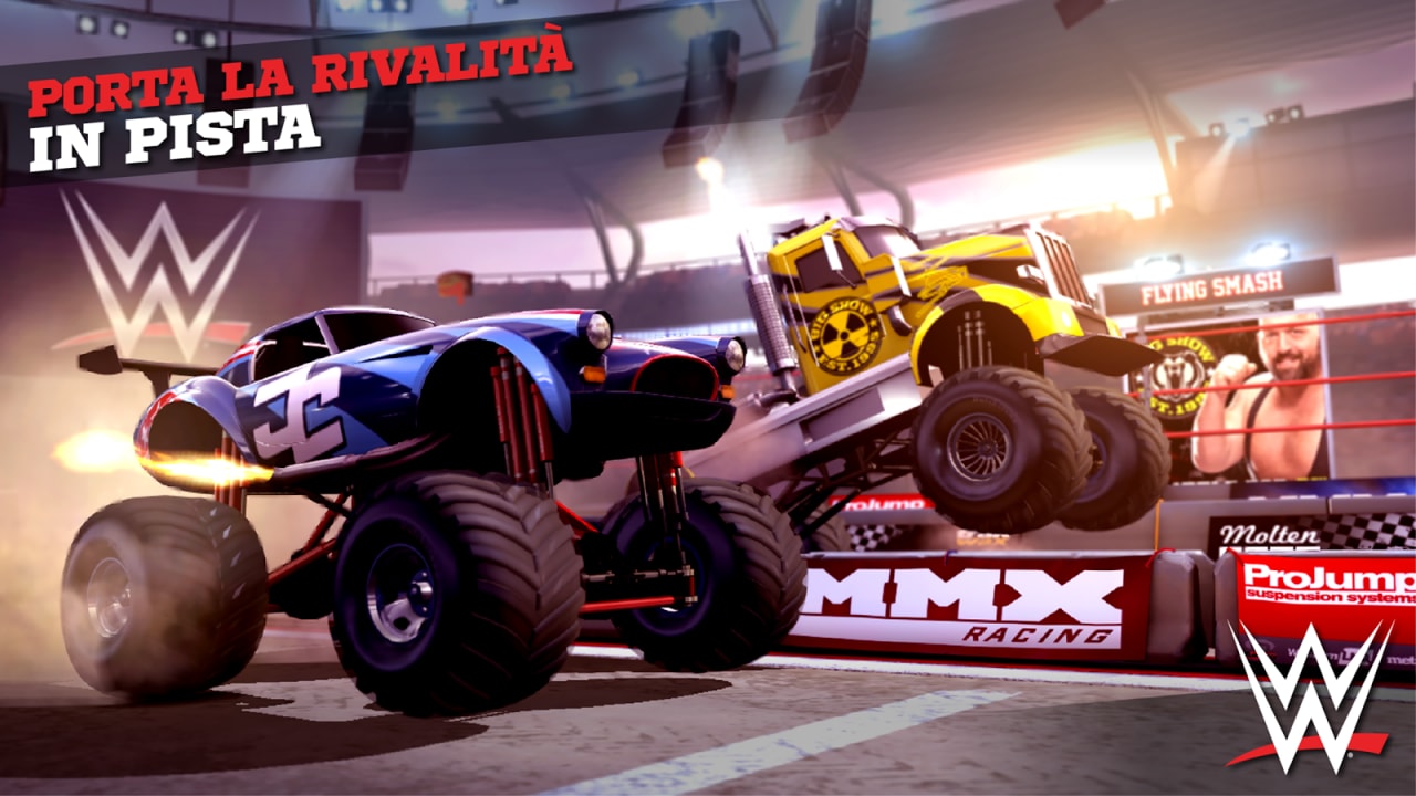 MMX Racing Featuring WWE: wrestling, monster truck e tanta &quot; &#039;Murica&quot;