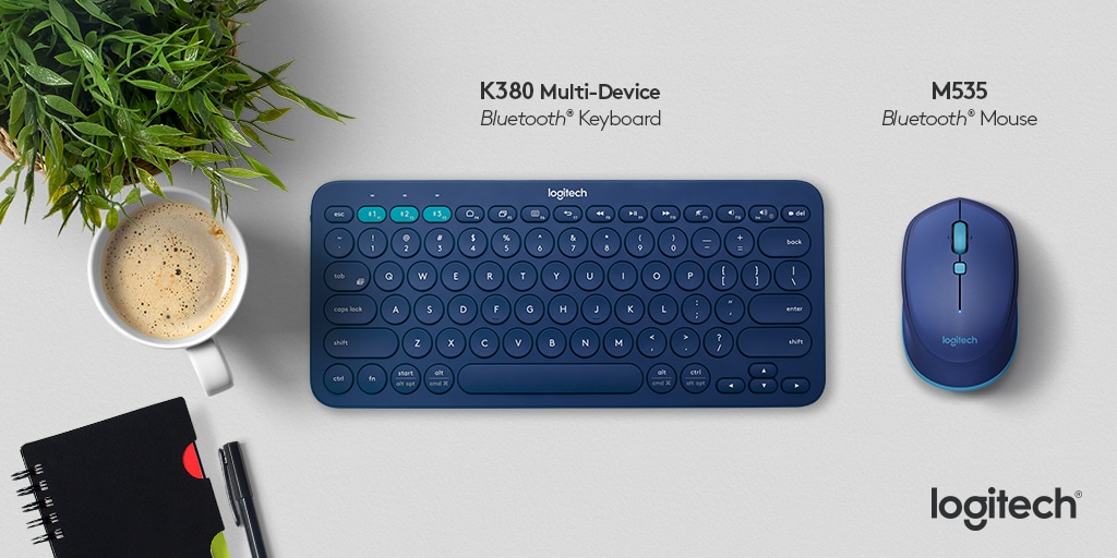 Logitech K380 e M535: mouse e tastiera per una scrivania colorata