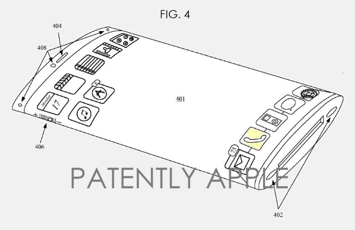 Secondo questo brevetto Apple, iPhone 7 potrebbe avere display curvo e flessibile
