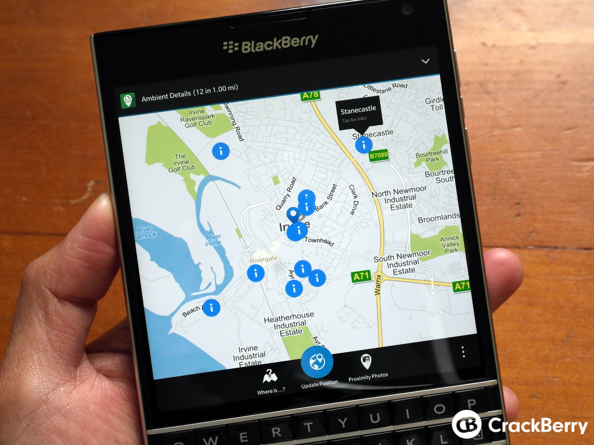 Quest&#039;app per BlackBerry ci mostra cosa c&#039;è di interessante intorno a noi