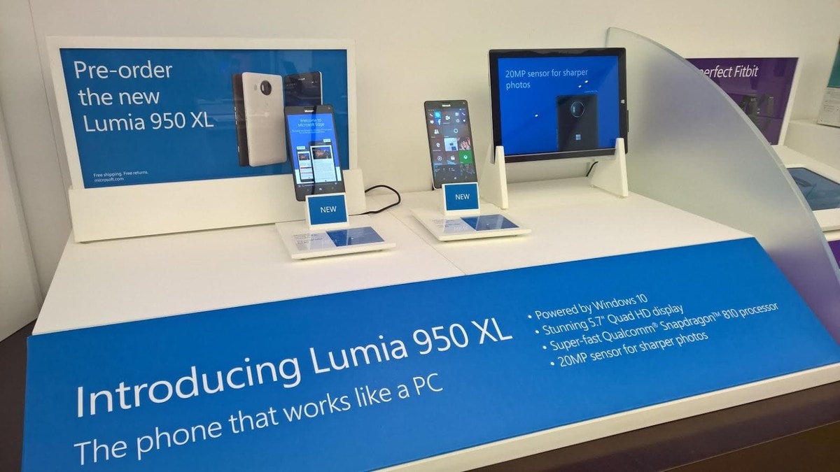 Lumia 950/950 XL, Surface Pro 4 e Surface Book in prova nei Microsoft Store