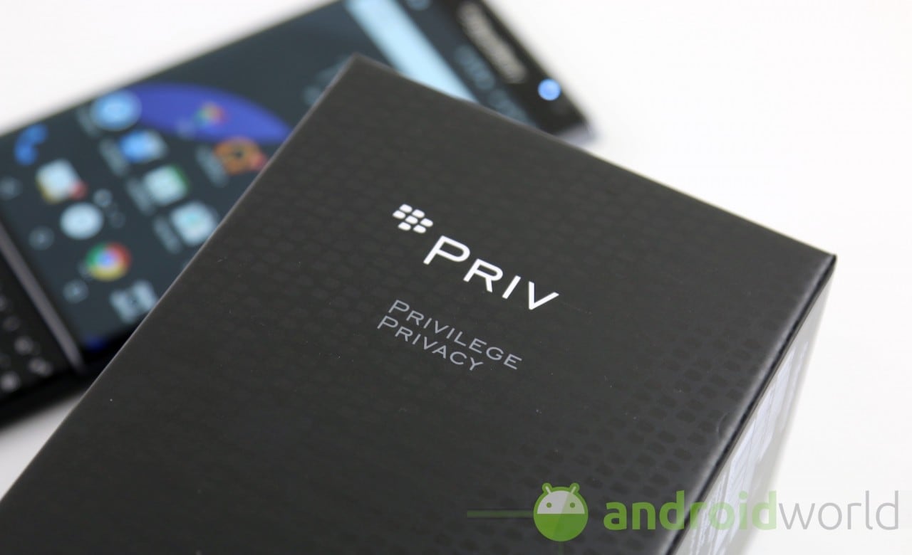 BlackBerry sarà solo Android quest&#039;anno, ma Marshmallow per il Priv si fa aspettare
