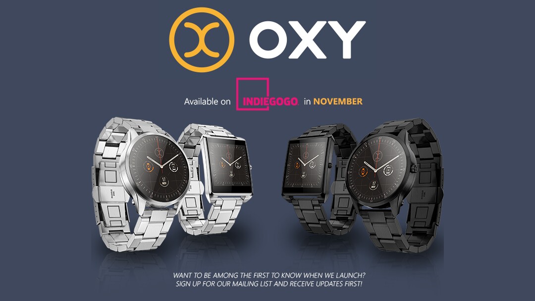 OXY, il nuovo smartwatch in cerca di fondi basato su Android, ma senza Wear (foto e video)