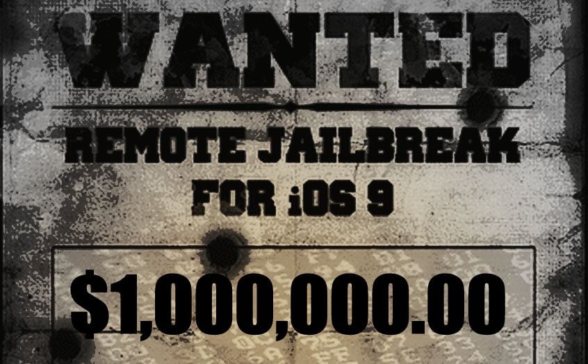 Un milione di dollari per gli hacker che hanno eseguito il jailbreak di iOS 9 da browser