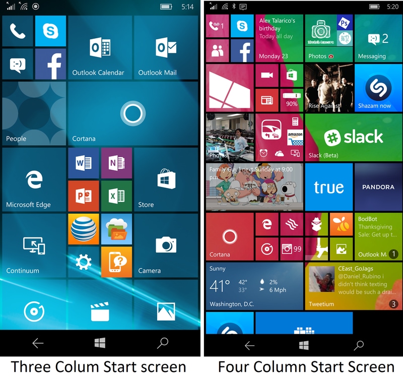Come abilitare il layout a quattro colonne su Lumia 950 (video e guida)