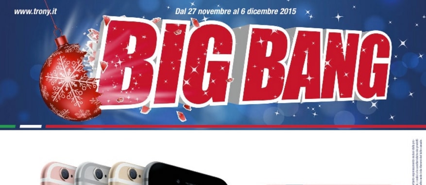 Trony si prepara al Black Friday e lo chiama Big Bang: buoni acquisto per prodotti oltre i 499€!