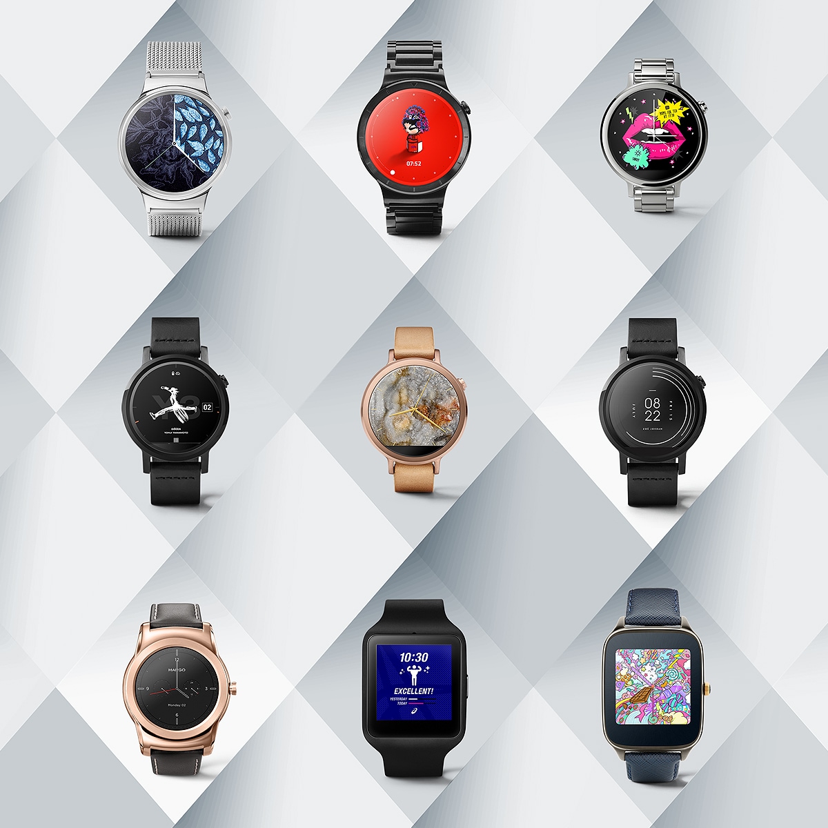 Gli smartwatch Android Wear diventano ancora più belli con le nuove watch face d&#039;autore! (foto)