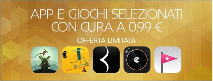 Tante app e giochi iOS in offerta limitata a 0,99€ su App Store