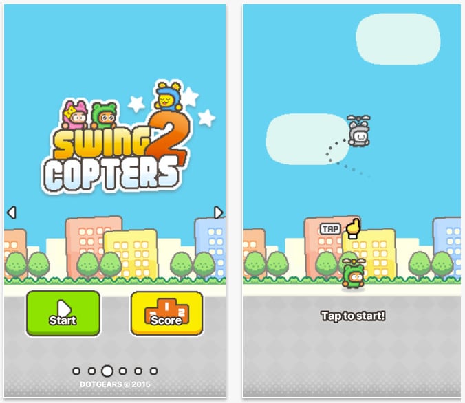 Swing Copters 2 è il nuovo gioco del creatore di Flappy Birds, e lo odierete (il gioco, non il creatore...)