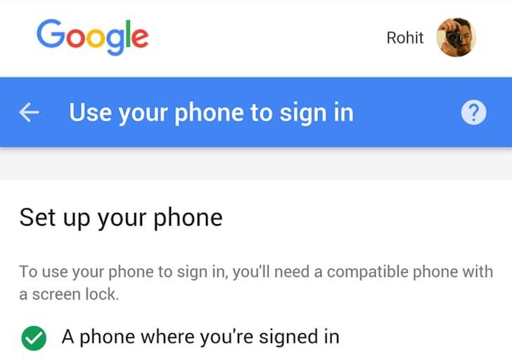 Google invita alcuni utenti ad accedere al proprio account usando lo smartphone