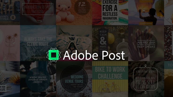 Adobe Post vuole far diventare tutti dei bravi grafici