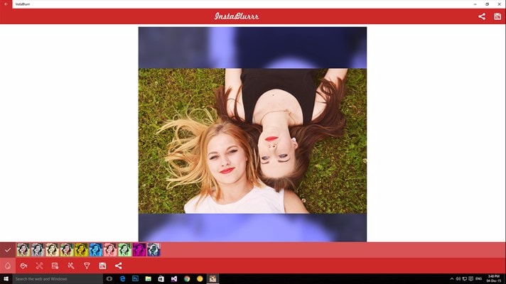 InstaBlurrr, il photo editor per Windows 10, diventa gratuito ma solo fino a fine mese