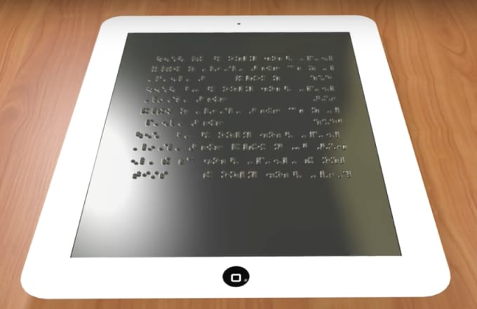 Un tablet con schermo braille permetterà ai ciechi di leggere
