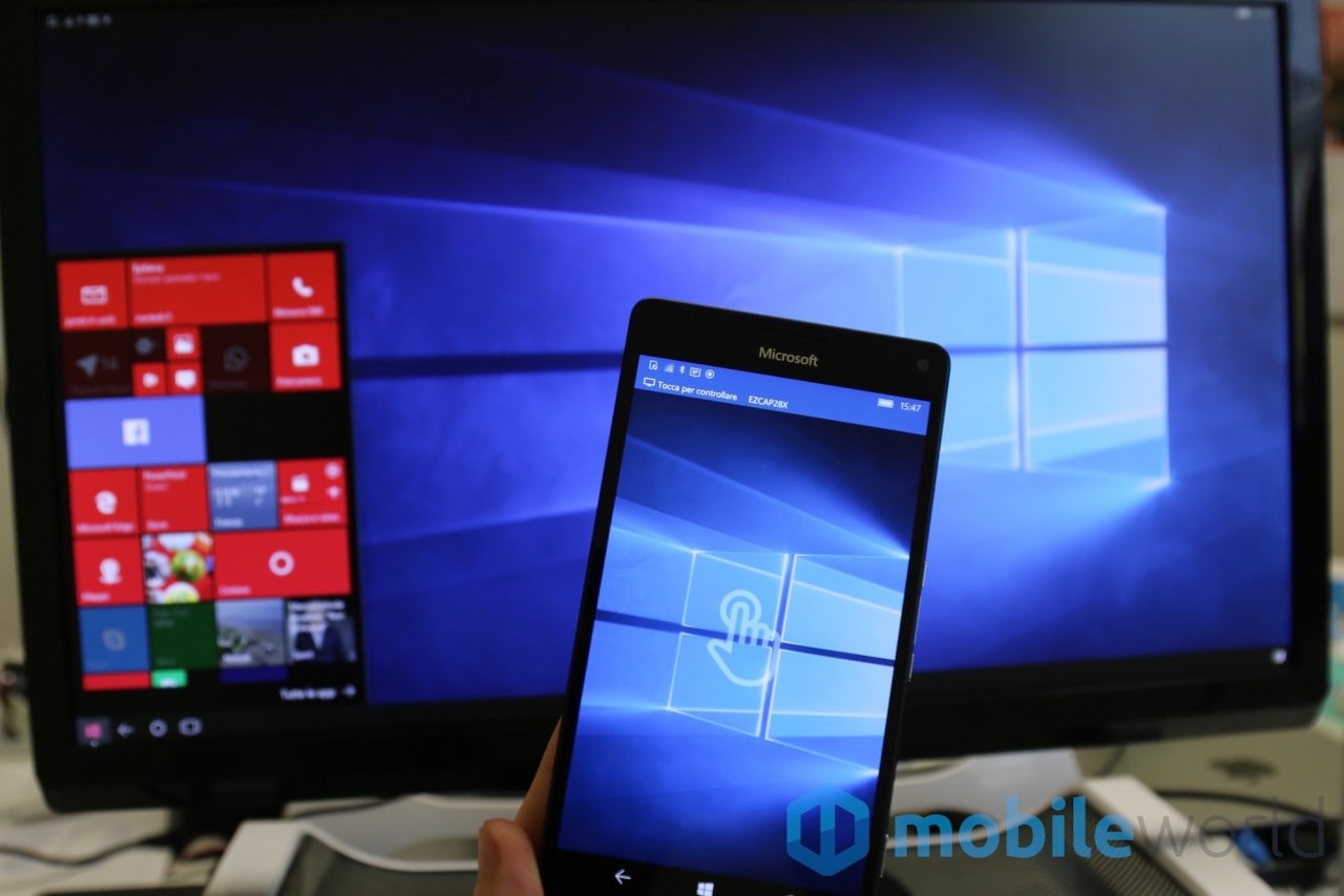 Microsoft al lavoro sul software desktop (x86) su smartphone con Continuum