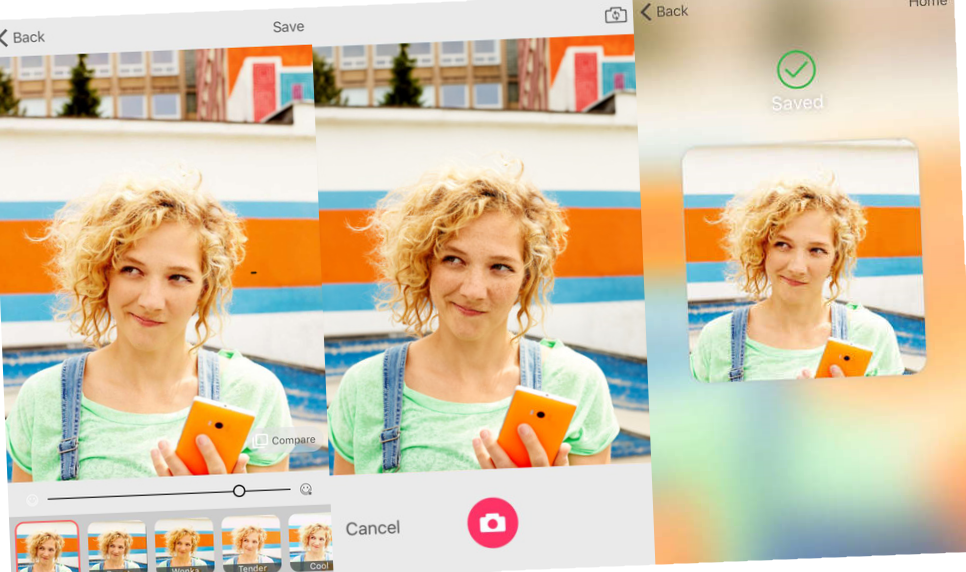 Microsoft Selfie per iOS rinnova interfaccia e logo