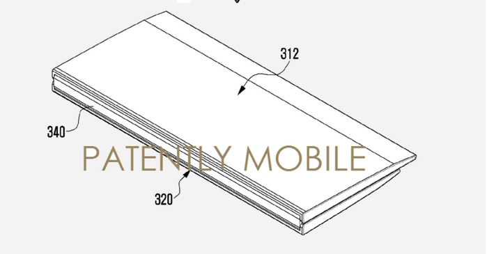 Smartphone ripiegabile nell&#039;ultimo brevetto Samsung