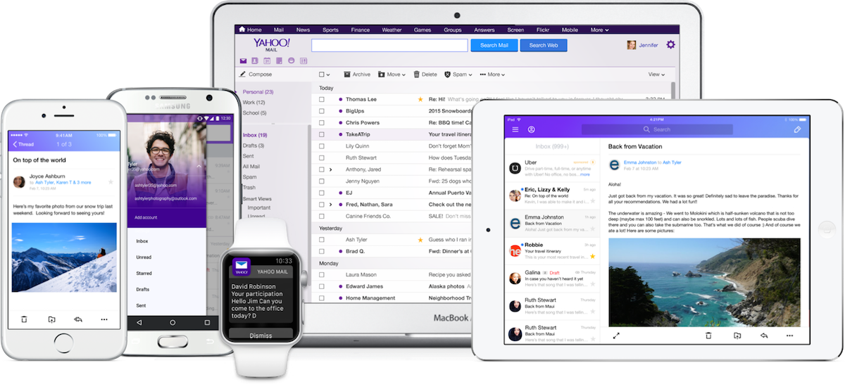 Personalizzate le azioni swipe con il nuovo Yahoo Mail