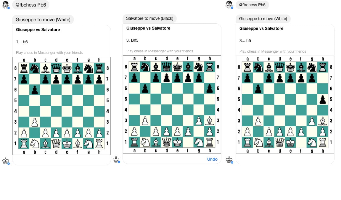 Sapevate di poter giocare a scacchi su Messenger? (foto)
